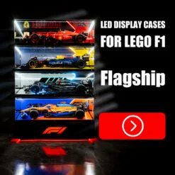 LED Display Case for LEGO F1 Race Cars