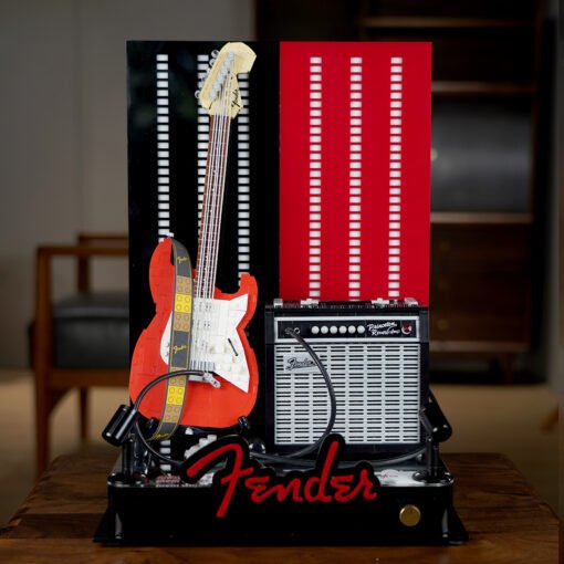 LED Display Case for LEGO 21329 Fender Stratocaster - Image 7
