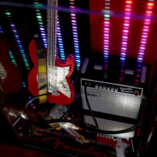LED Display Case for LEGO 21329 Fender Stratocaster - Image 11