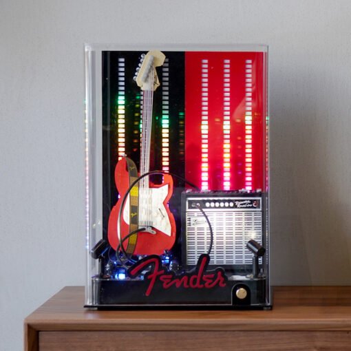 LED Display Case for LEGO 21329 Fender Stratocaster