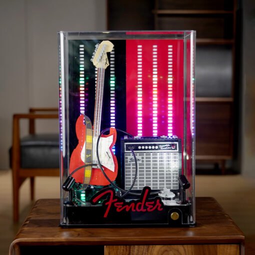 LED Display Case for LEGO 21329 Fender Stratocaster - Image 3