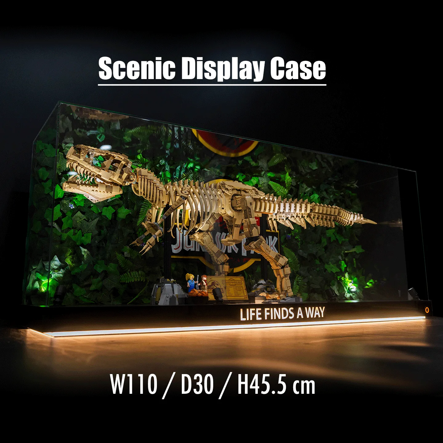LED Display Case for LEGO 76968 Dinosaur Fossils: T. rex | J.WOO