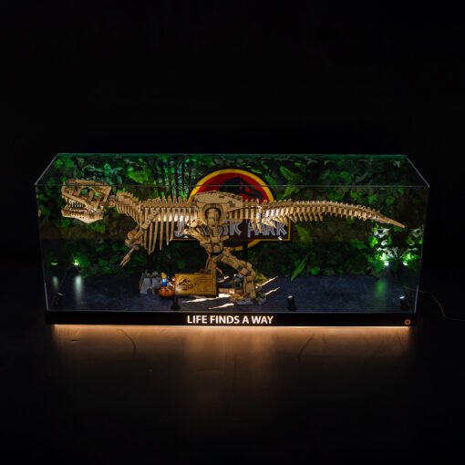 LED Display Case for LEGO 76968 Dinosaur Fossils: T. rex - Image 2