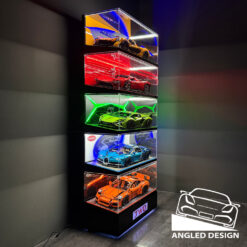 Alternative view of LED Display Case (Sloped Base) for LEGO Supercars