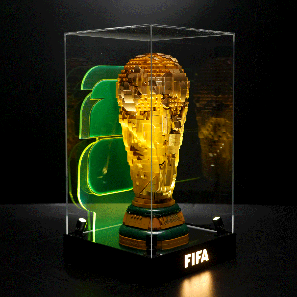 Display Case for LEGO 43020 FIFA World Cup Official Trophy | 3D Background Version - Image 3