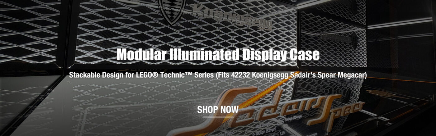 modular illuminated display case